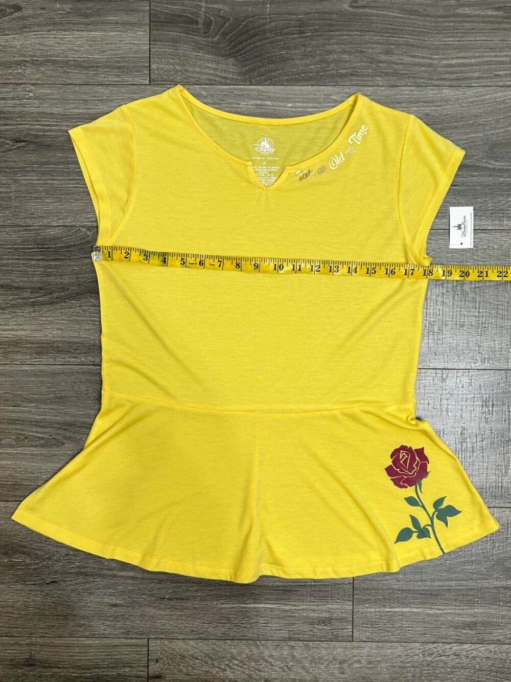 Disney Parks Beauty & The Beast Tale As Old As Time Peplum Top, Medium, NWT - Picture 8 of 10